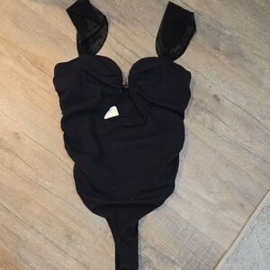New!! Free People Black Bodysuit!!!